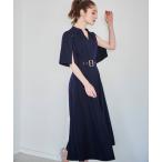 「NOELA」 半袖ワンピース S ネイビー レディース