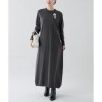 「VERMEIL par iena」 ニットワンピース - グレー レディース