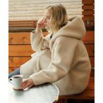 [URBAN RESEARCH Sonny Label] мутоновое пальто 38 слоновая кость женский 