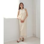 「Bab」 キャミソールワンピース MEDIUM アイボリー レディース