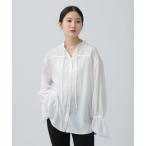 ブラウス シャツ レースカフススキッパーブラウス　634640 レディース