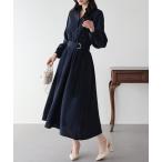 ワンピース カシュクールシャツワンピース