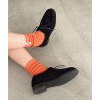 デッキシューズ モカシン El mar　フェイクスウェードモカシン レディース