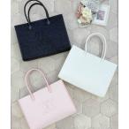 ショッピングツイード トートバッグ ツイードロゴトートバッグ レディース