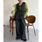 ワンピース デニムビスチェセットアップ