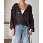 ショッピングカーデ tシャツ モチーフレース2WAYカーデプルオーバー レディース