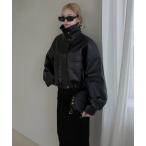 レザージャケット ライダース アソートオーバーショートジャケット レディース