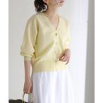 カーディガン 「洗える」接結シアーVカーディガン レディース