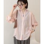 ブラウス シャツ 「イージーケア・UVカット」シアーラウンドシャツ レディース