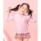 ラッシュガード 「UVカット」フリルラッシュガード_ジュニア対応 キッズ 子供 女の子