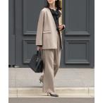 セットアップ 「 洗濯機で洗える 」 ジャケット × パンツ 2点セット スーツ レディース