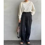 「DANTON」 長袖カットソー S アイボリー レディース