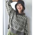 「niko and...」 長袖ニット MEDIUM チャコール レディース