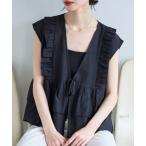 「meilmada」 半袖ブラウス MEDIUM ブラック レディース