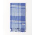 [U.S. POLO ASSN.] в клетку muffler - голубой женский 