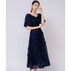 「NOELA」 半袖ワンピース S ネイビー レディース