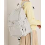 ショッピングリュック デイバック リュック 「PC対応」ツイル14ポケットリュック レディース