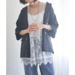 ブラウス シャツ レイヤードにぴったり！レースチュニック レディース