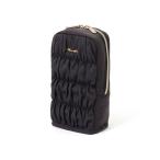 ポーチ ギャザー ペン＆スマホスタンドポーチ ダークグレー ペン立て ペンケース デスク収納 文具 ポーチ スマホスタンド レディース