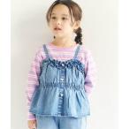 ショッピングボタン フリルハートボタンビスチェ キッズ 子供服 女の子