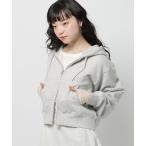 パーカー カンガルーポケダブルジップパーカー レディース