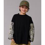 tシャツ 「ワッフル」 袖柄 長袖T「PAIRMANON STREET」 キッズ 子供服 男の子 女の子