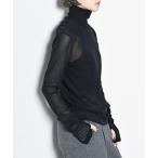 ショッピングHIGH tシャツ 「追加5」SHEER HIGH NECK TOP：カットソー レディース