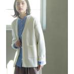 カーディガン Vネックミドルニットカーディガン「洗濯機OK」 レディース