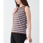 タンクトップ ノースリーブ 「Le minor」ボーダータンクトップ-JOLIE レディース