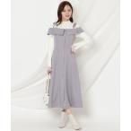 ワンピース リボンストラップオフショルキャミワンピース