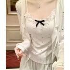 パジャマ ルームウェア 「 SORUTT / ソルト 」 ドット フリル ルームウェアセット / 3点セット 部屋着 パジャマ # レディース