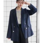 ジャケット テーラードジャケット ゴールドボタン ダブル テーラード ジャケット / ブレザー レディース