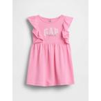 ショッピングGAP ワンピース フレンチテリー ラッフルフリル GAPロゴ ワンピース (幼児・ベビー) キッズ 子供服 女の子