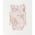 ベビー服 ロンパース はじめてのお気に入り オーガニックコットン フラッターフリル袖 ボディスーツ (ベビー)