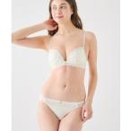 ショッピングノンワイヤー ブラジャー ショーツセット 「運命のブラ・ノンワイヤー」レースアップブーケブラ＆ショーツセット