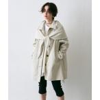 ステンカラーコート コート コンパクトツイルスカーフ付きステンカラーコート レディース