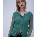 カーディガン ソデシアークルーカーディガン(HARE) レディース