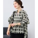 ショッピングVita ブラウス シャツ シアーチェックスキッパーシャツ レディース
