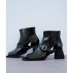 サンダル エンボスヒールブーサン(HARE) レディース