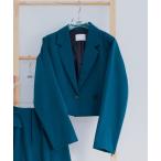 ジャケット テーラードジャケット トロミソデアキショートジャケット(HARE) レディース
