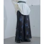 パンツ フラワーシアーレイヤーパンツ(HARE) レディース