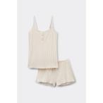 インナーシャツ 肌着 Sweet Pointelle ショートパジャマ レディース