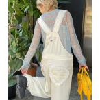 サロペット オーバーオール 「HELLO.SANFRANCISCO/ハローサンフランシスコ」レースサテンオーバーオール レディース