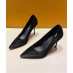 パンプス ブラック ポインテッド ヒールパンプス