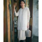 「23区」 ニットワンピース 38 ベージュ レディース