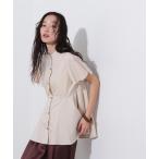 「N.（N. Natural Beauty Basic）」 半袖ブラウス MEDIUM ベージュ レディース