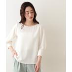 「NATURAL BEAUTY BASIC」 7分袖ブラウス SMALL オフホワイト レディース