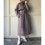 [junoah] тренчкот X-LARGE темный лиловый женский 
