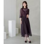 「niana」 半袖ワンピース M ダークブラウン レディース