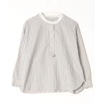「nest Robe」 ストライプ柄長袖ブラウス FREE ブルー レディース